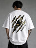Graphic Print Oversized Crewneck T-Shirt